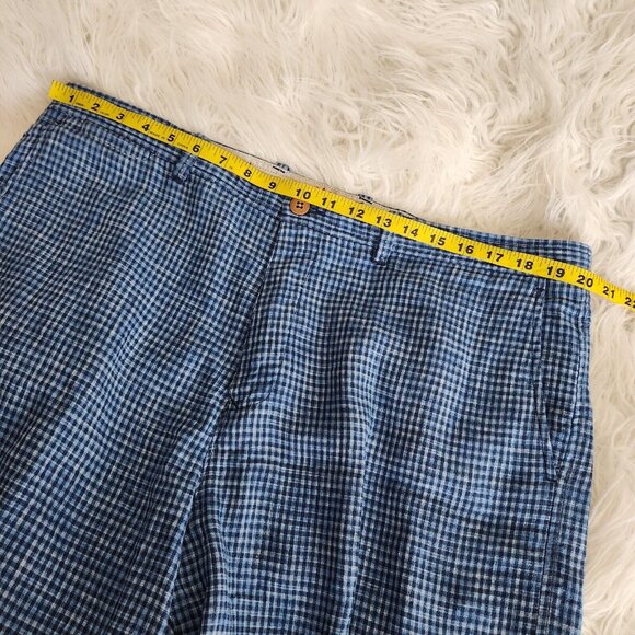 Tommy Bahama Linen Silk Shorts Mens 38 Checkered Chino Summer Mid‎ Rise 40x11 - Picture 6 of 15
